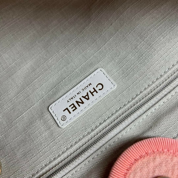 100% Authentic CHANEL DeauVille Cloth Satchel - Picture 8 of 16